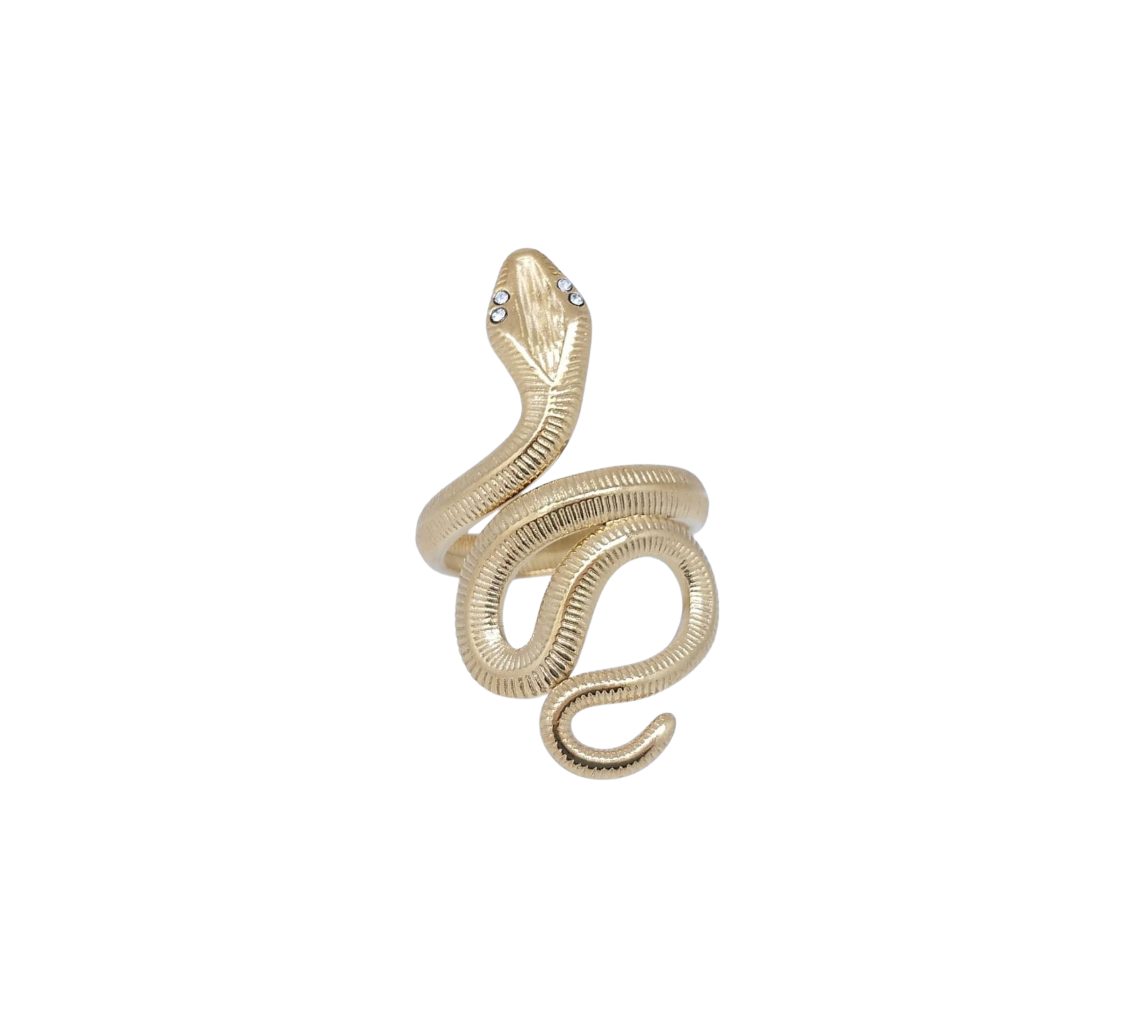Anillo Dorado Serpiente - Acero Inoxidable