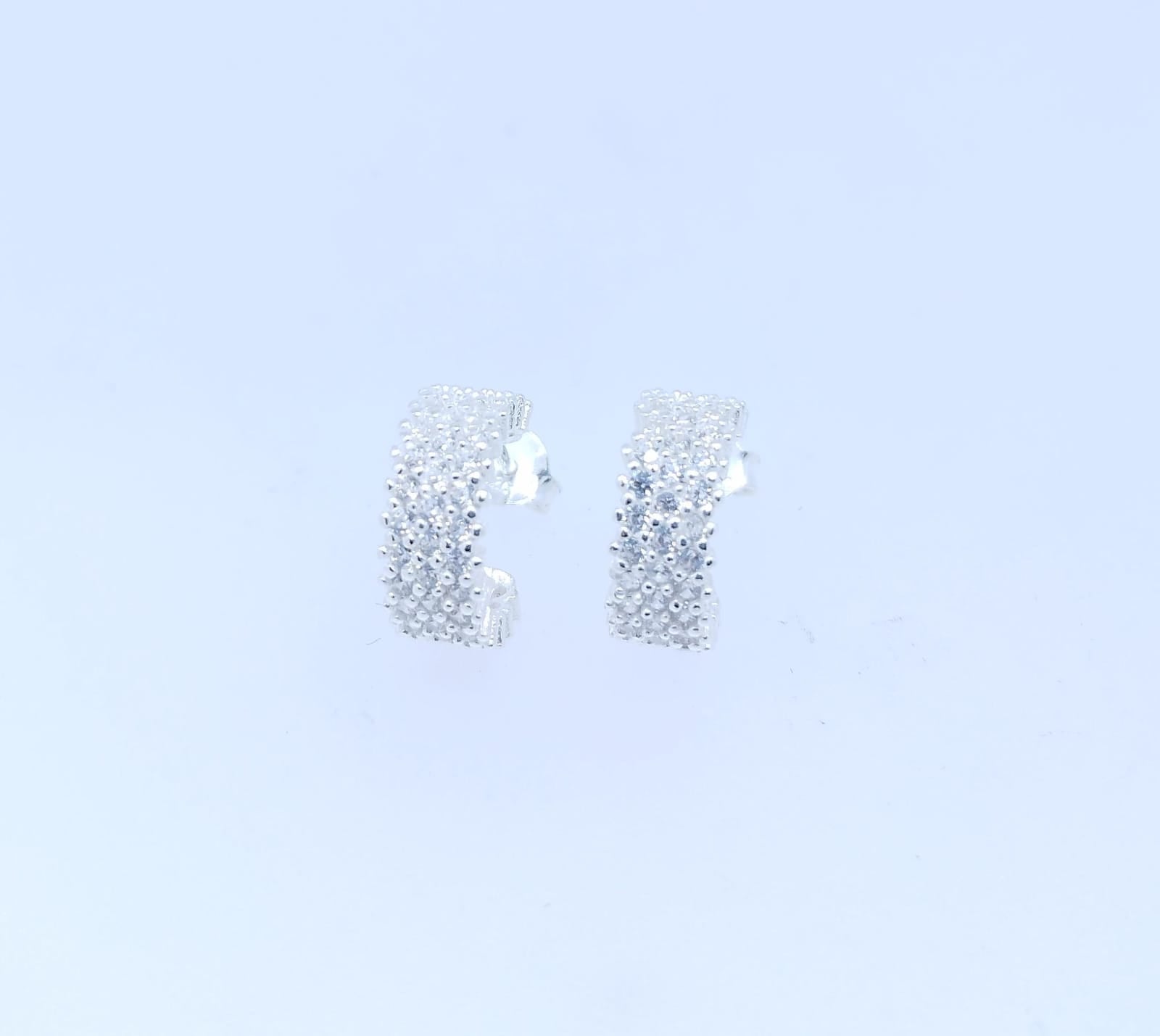 Arracada Plata 925  brillos