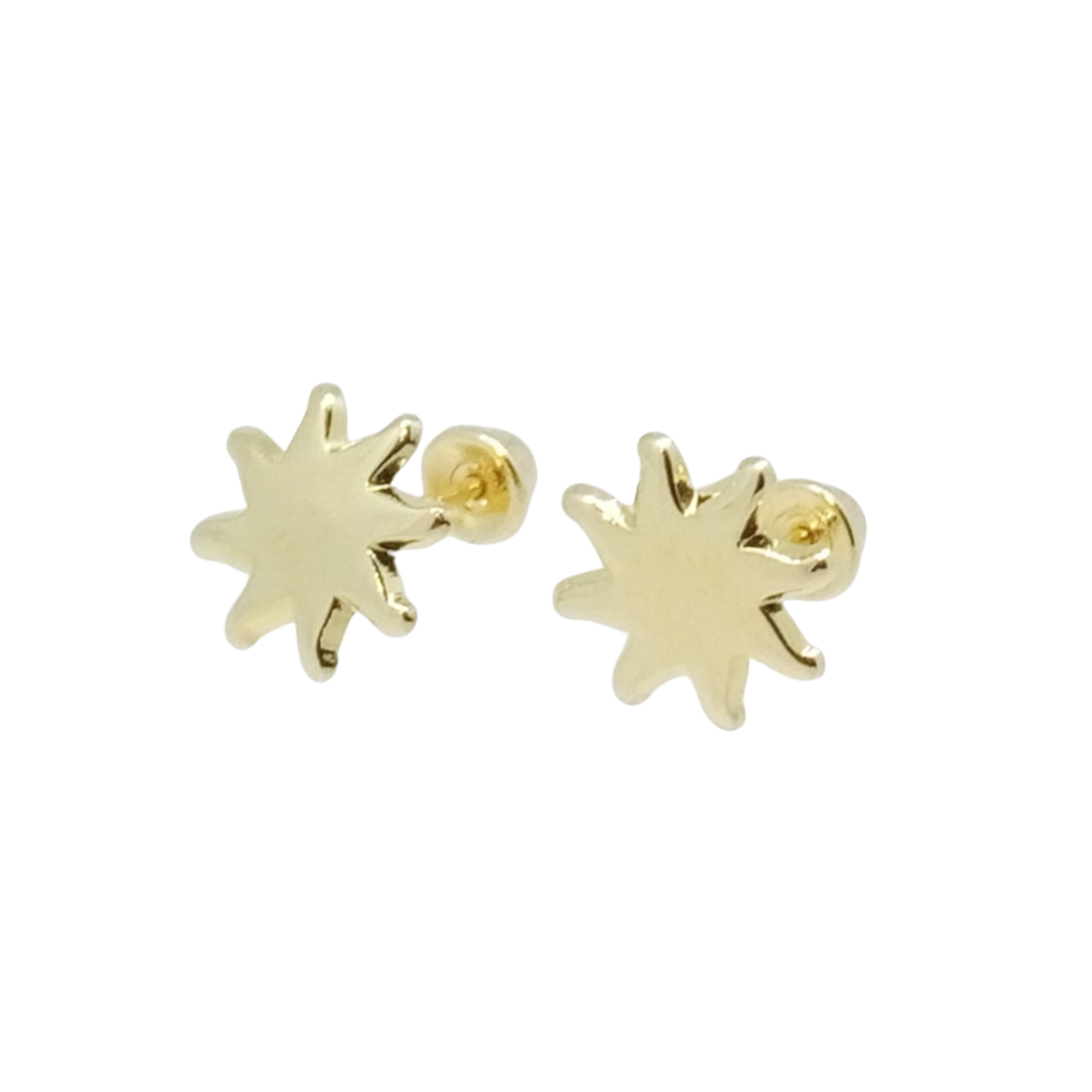 Aretes Dorados Sol – Oro 10 KL