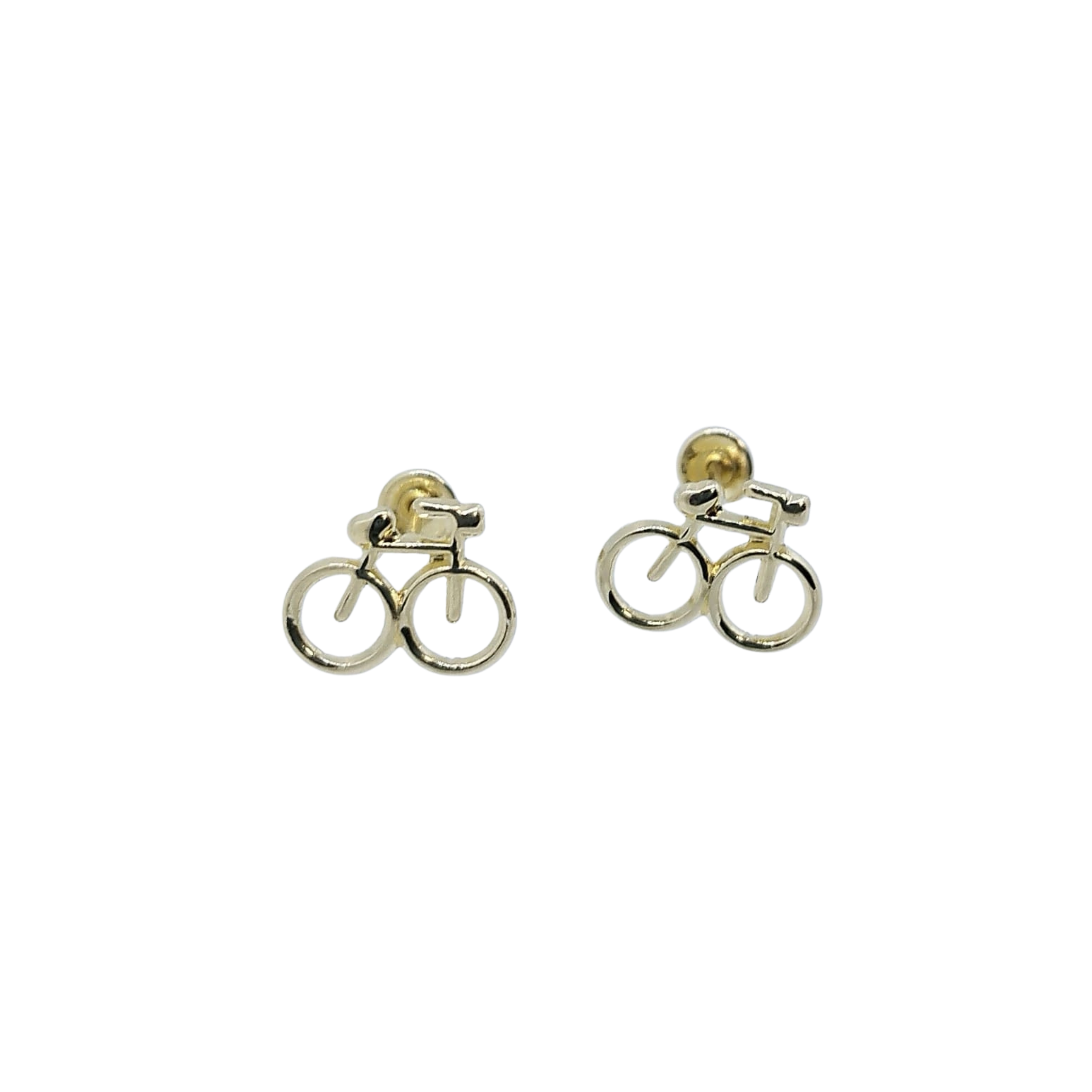 Aretes Dorados Bicicleta – Oro 10 KL