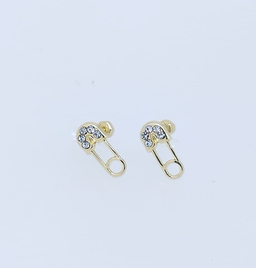 Broquel Oro 10K  Seguritos con brillos