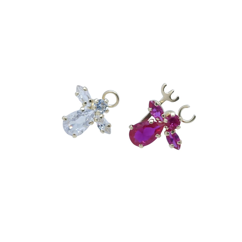 Aretes Dorados de Conciencia Angelito y Diablito – Oro 10 KL