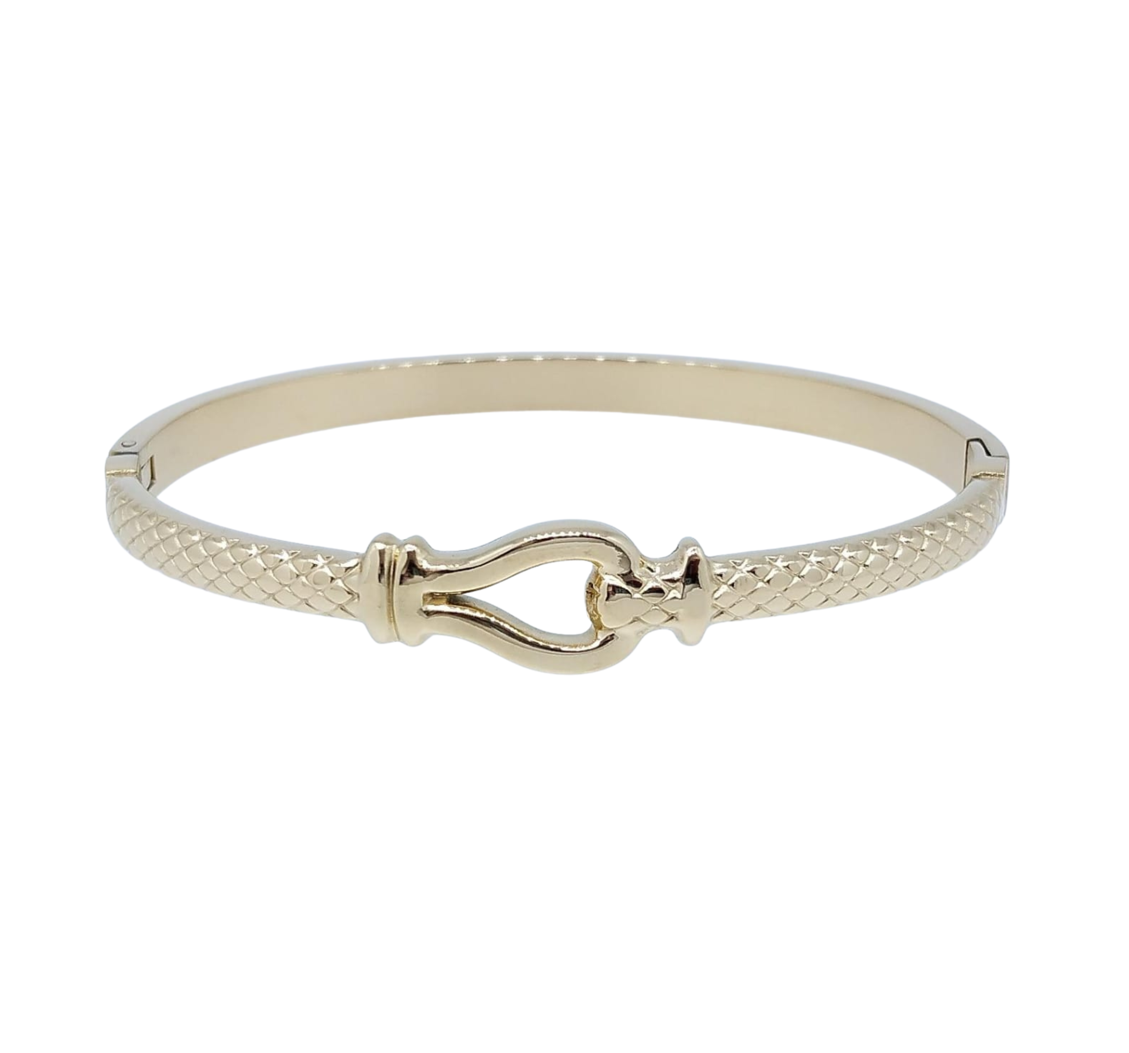 Brazalete dorado cinturón - Acero Inoxidable