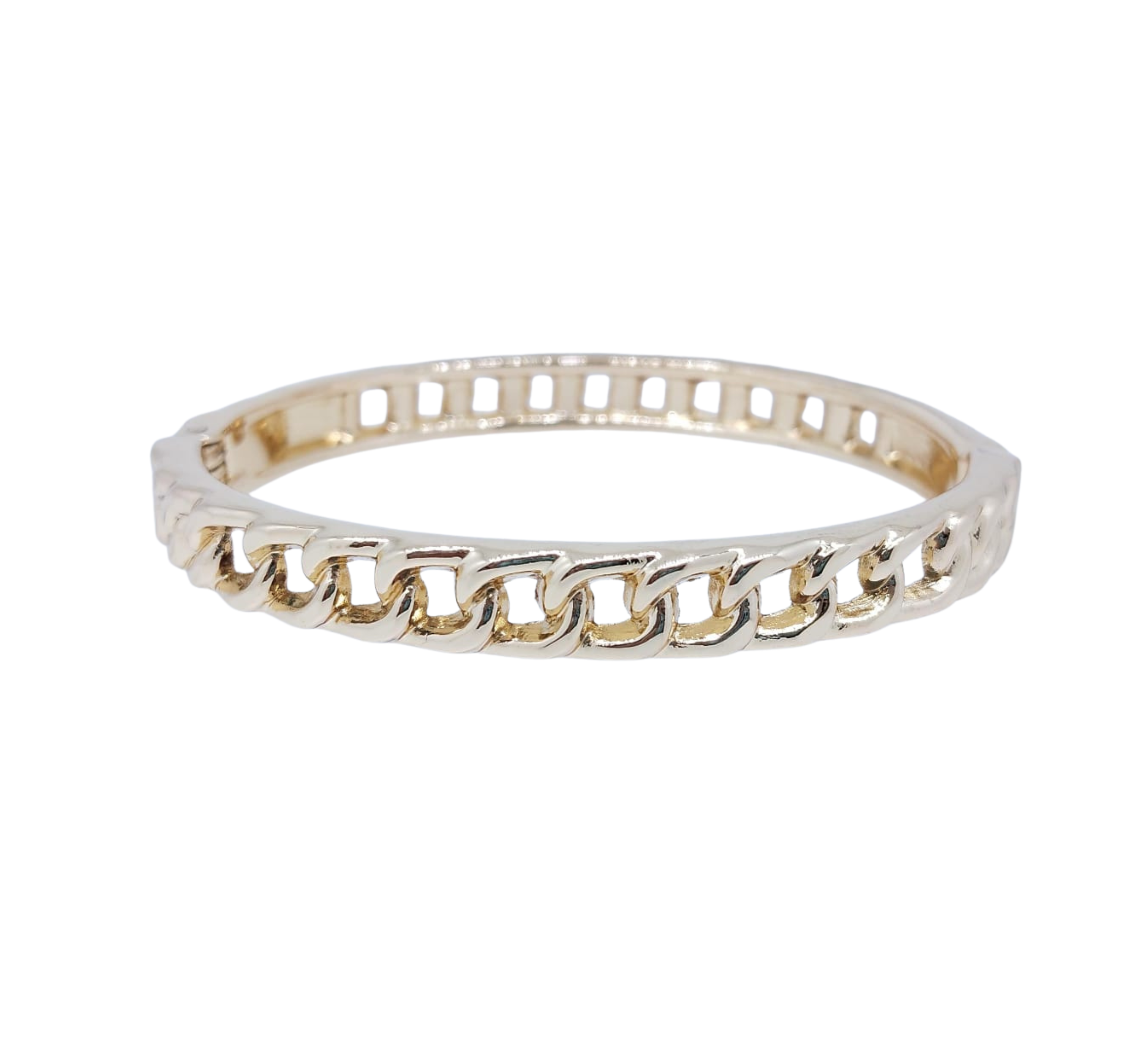 Brazalete dorado cadena - Acero Inoxidable