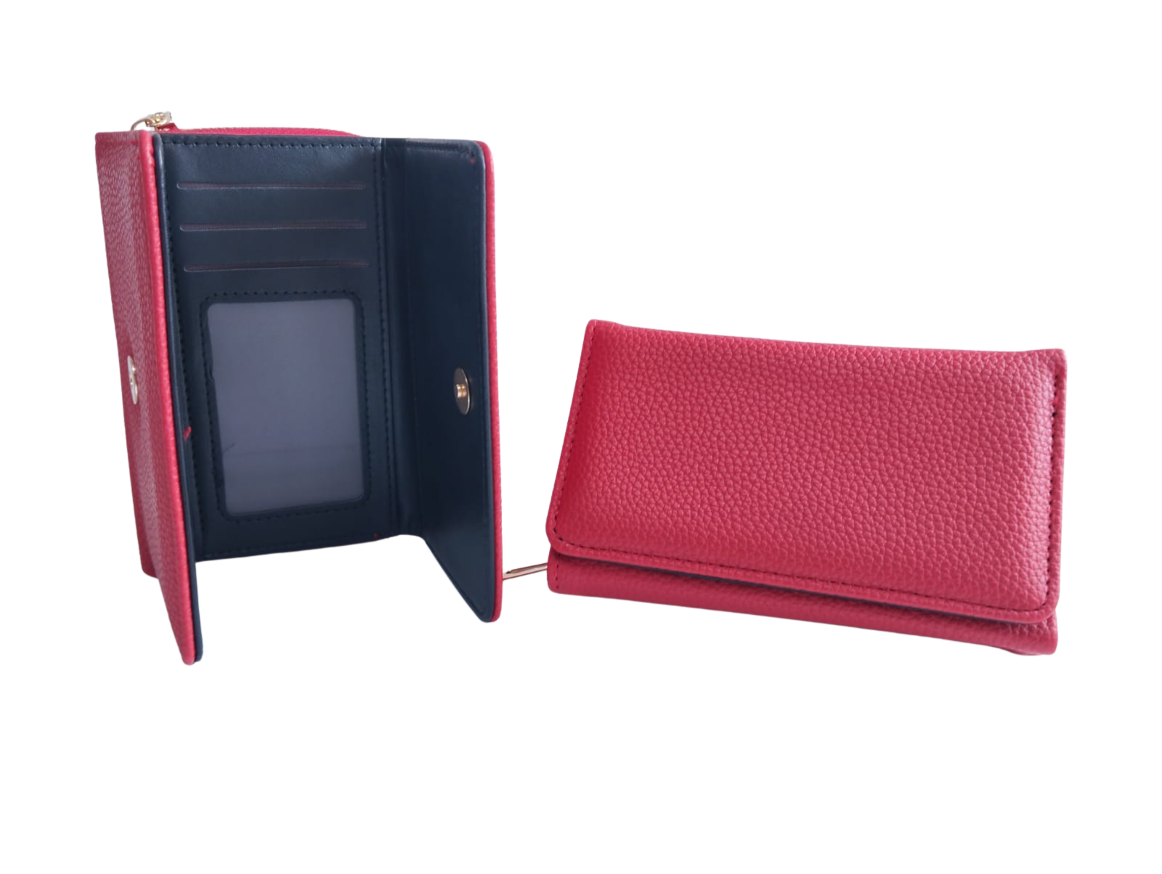 Cartera para Dama Color Rojo con Textura - Vinipiel
