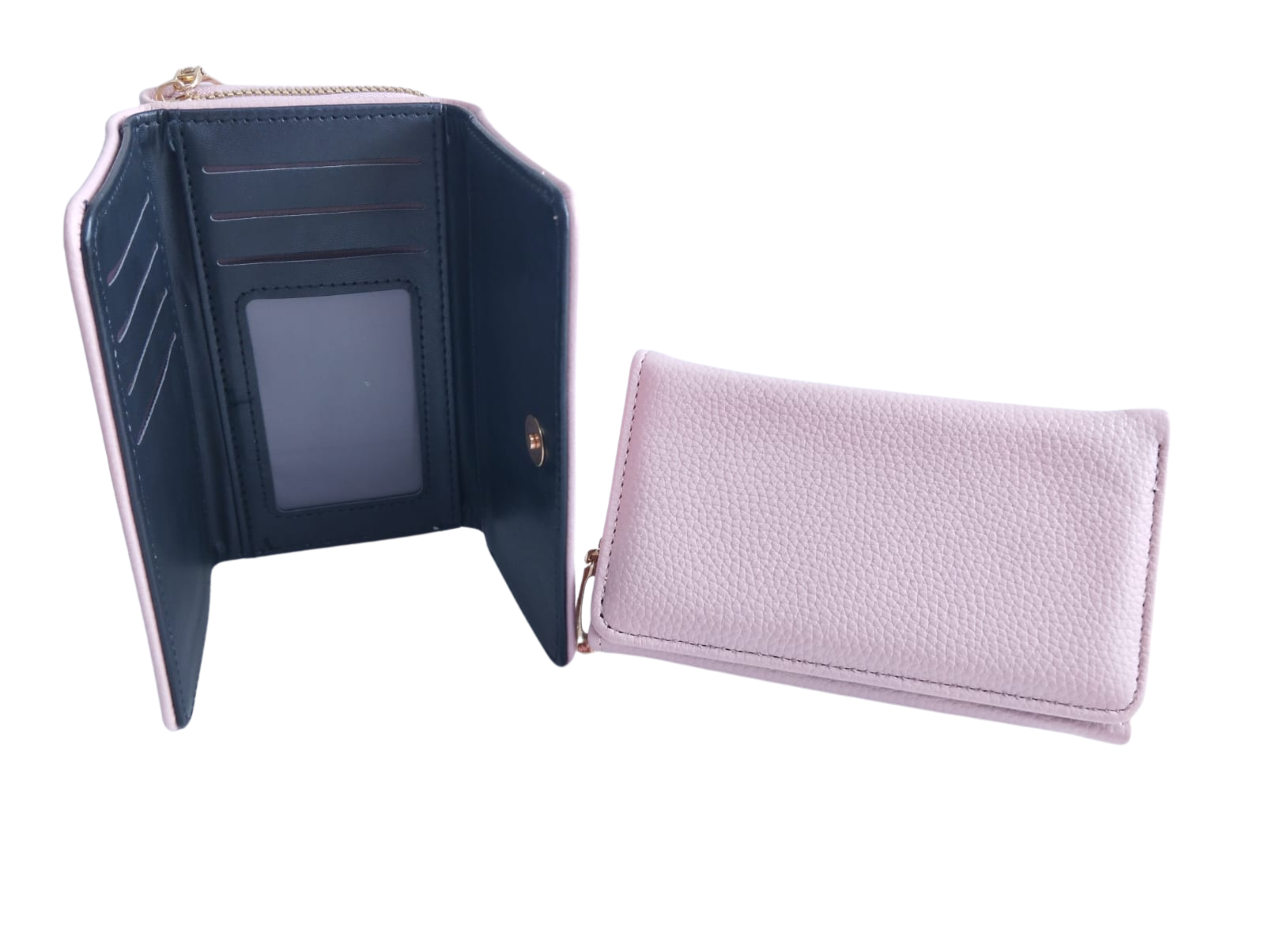 Cartera para Dama Color Rosa con Textura - Vinipiel