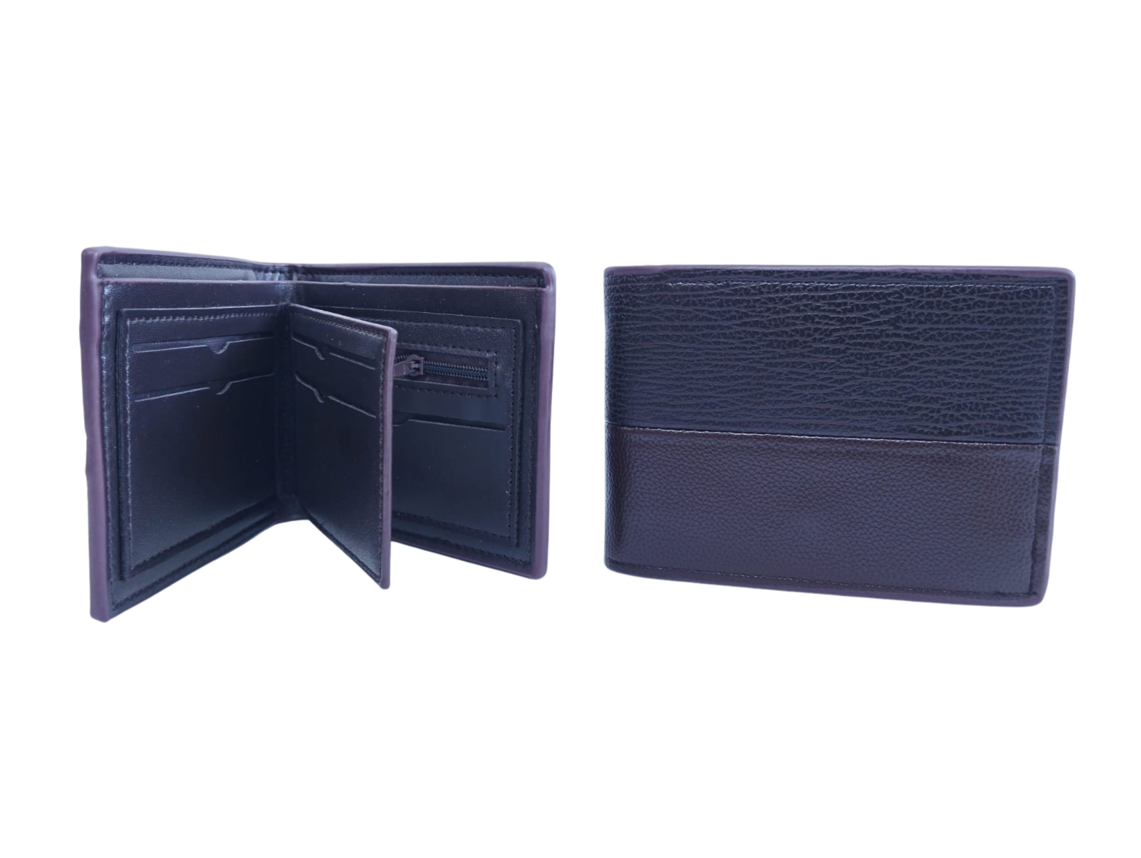 Cartera para Caballero División Color Marrón - Vinipiel