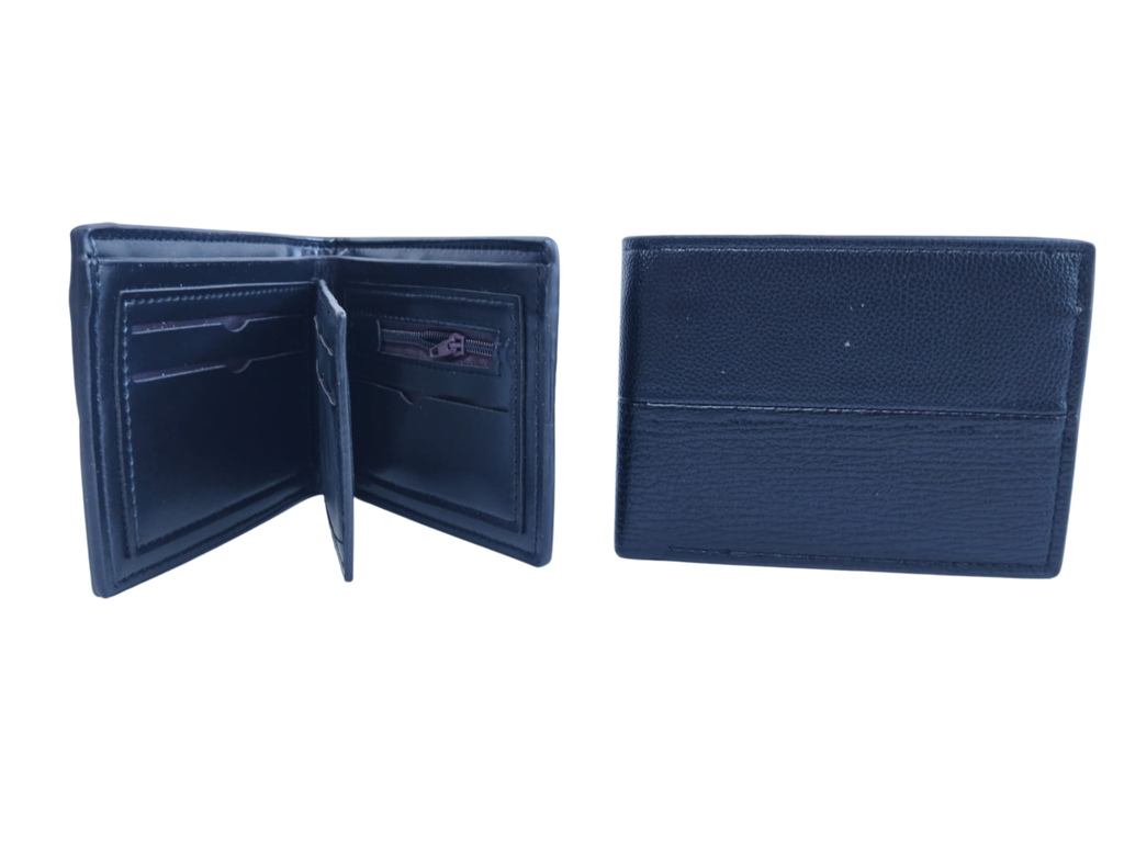 Cartera para Caballero División Color Negro - Vinipiel