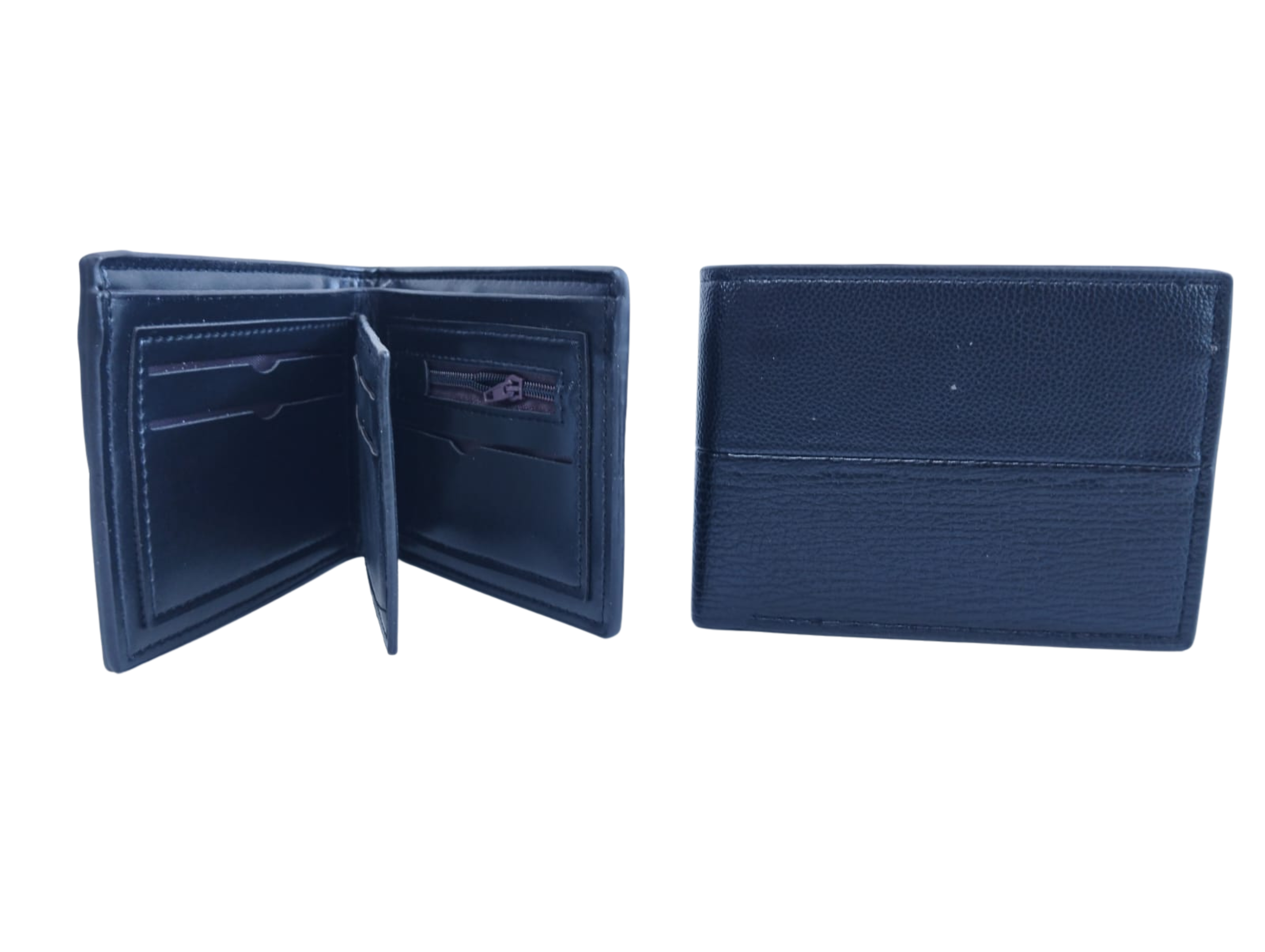 Cartera para Caballero División Color Negro - Vinipiel