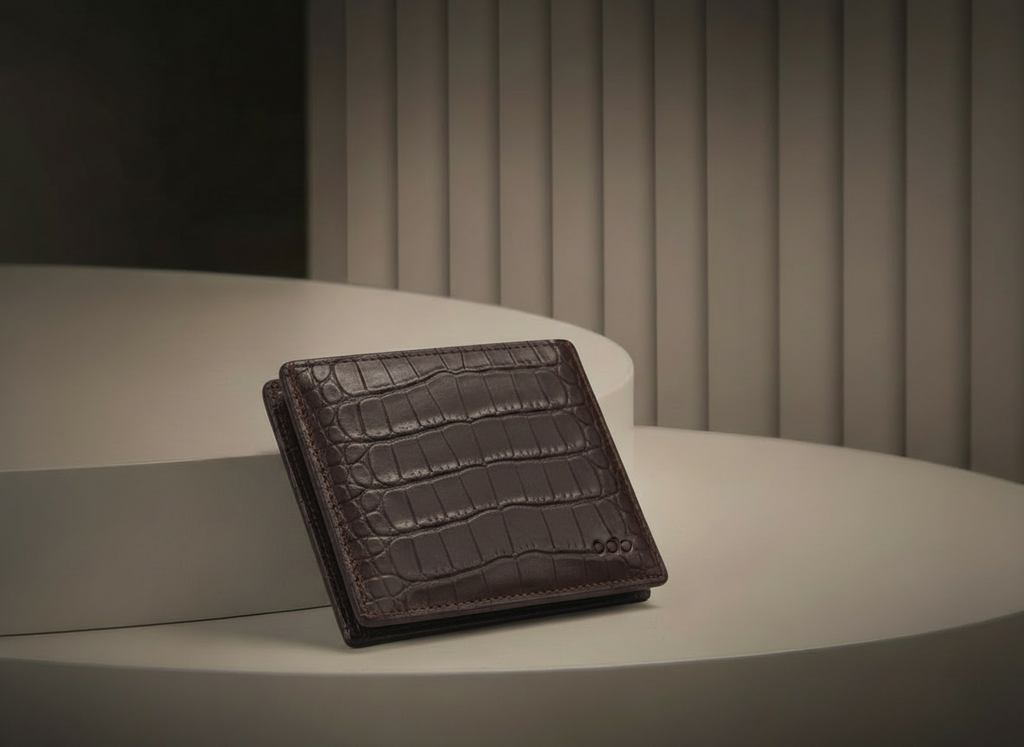 Cartera para Caballero Color Marrón Texturizado - Vinipiel