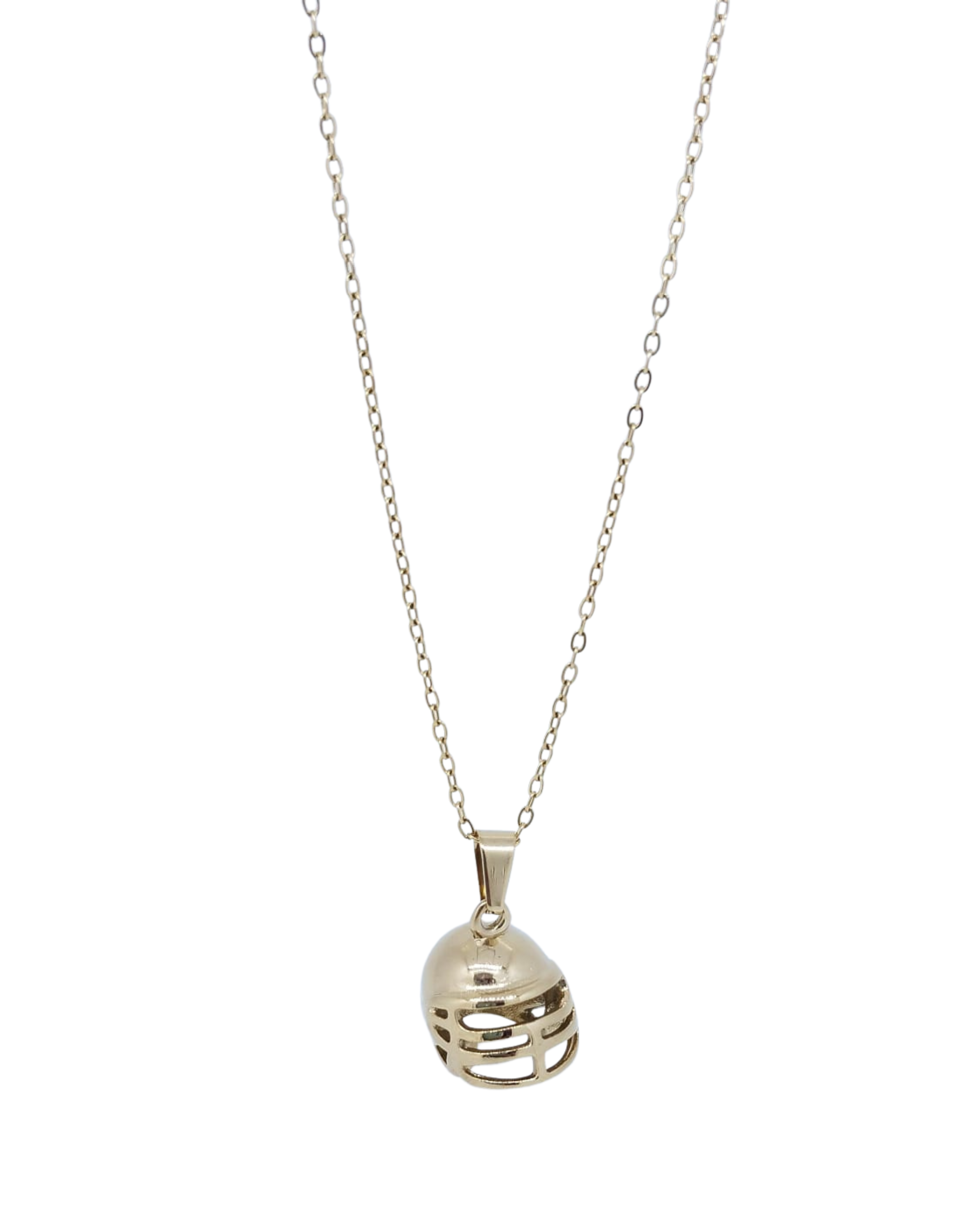 Collar Dorado Casco Futbol Americano - Acero Inoxidable