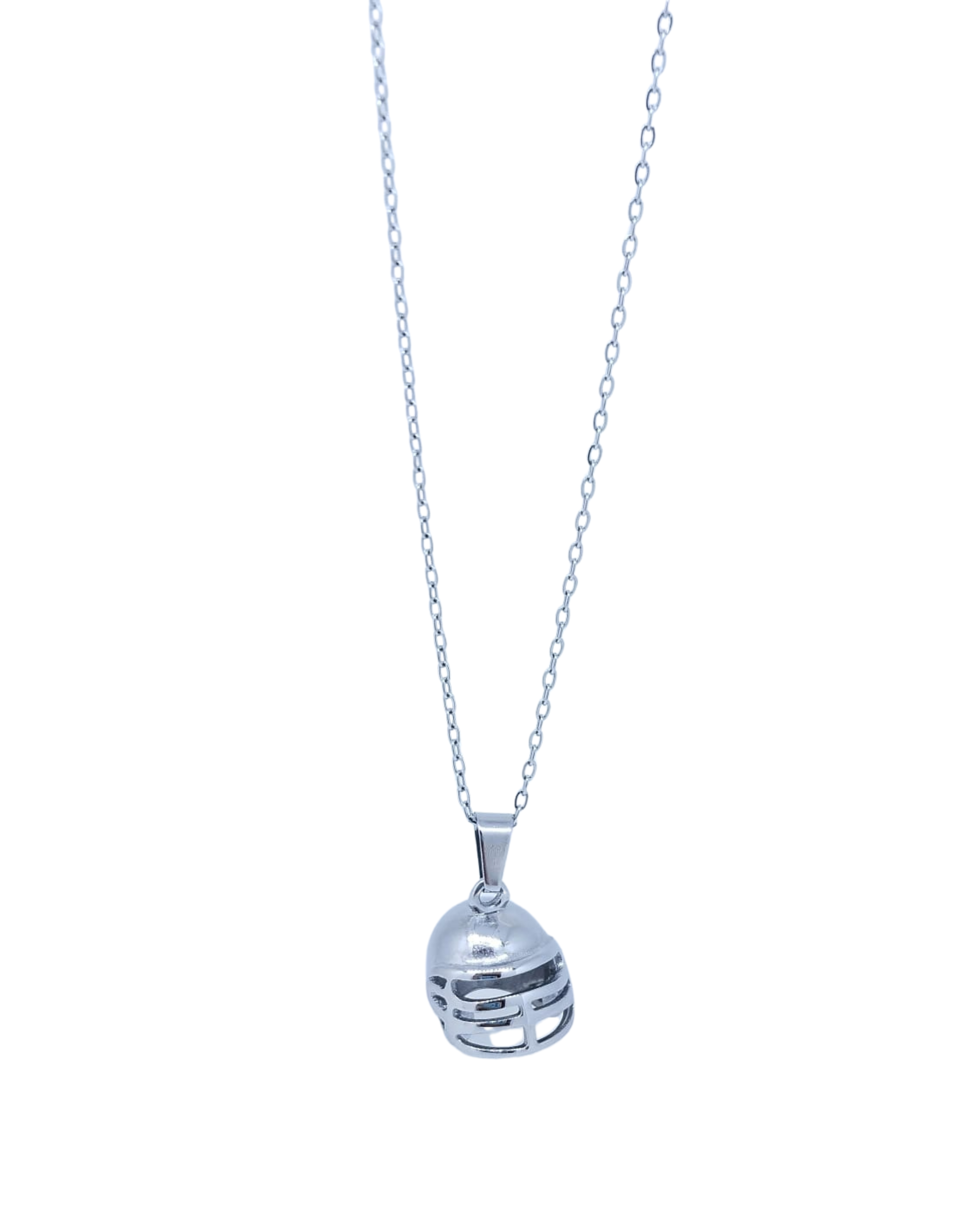 Collar Plateado Casco Futbol Americano - Acero Inoxidable