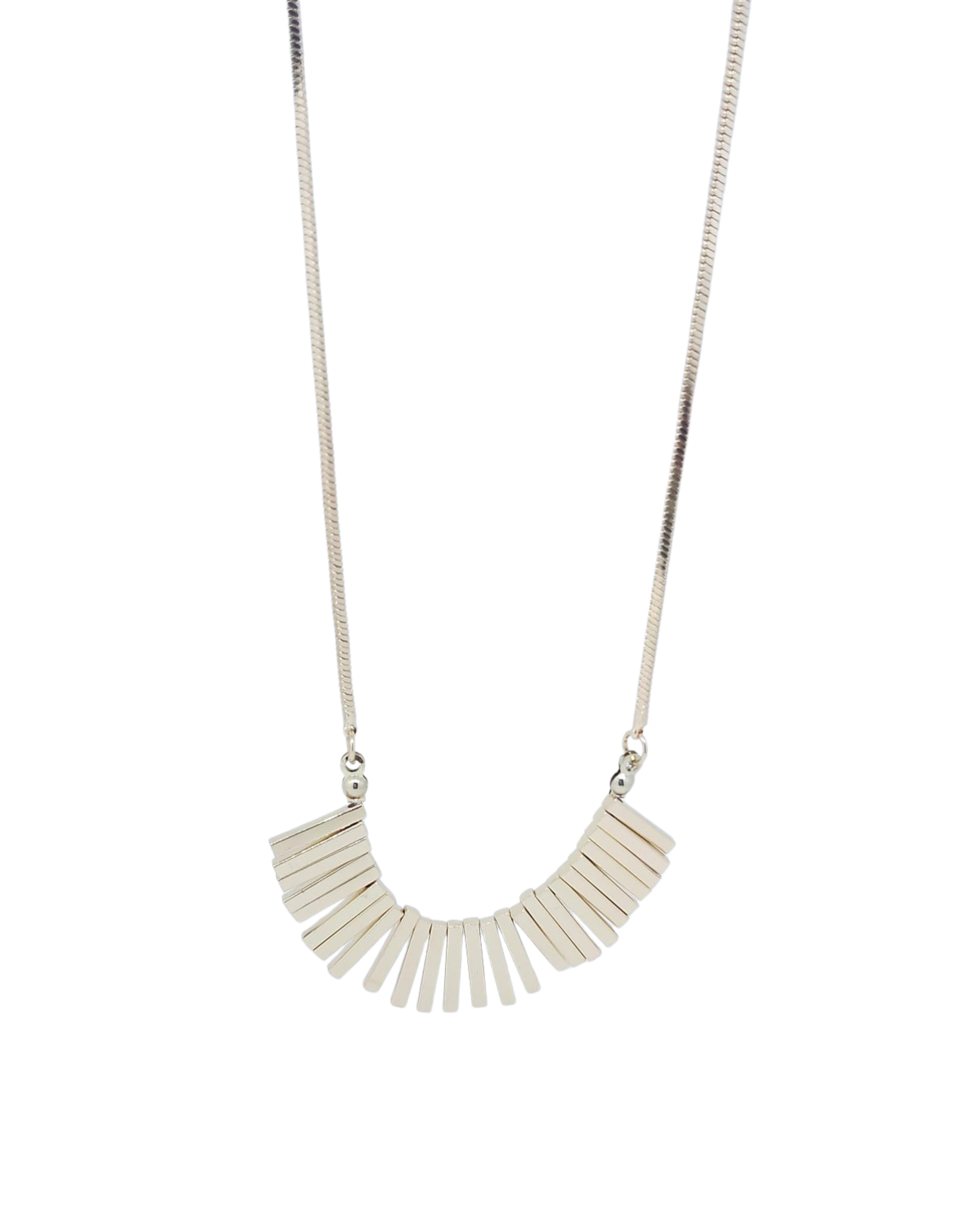 Collar Dorado Barras Colgantes - Acero Inoxidable