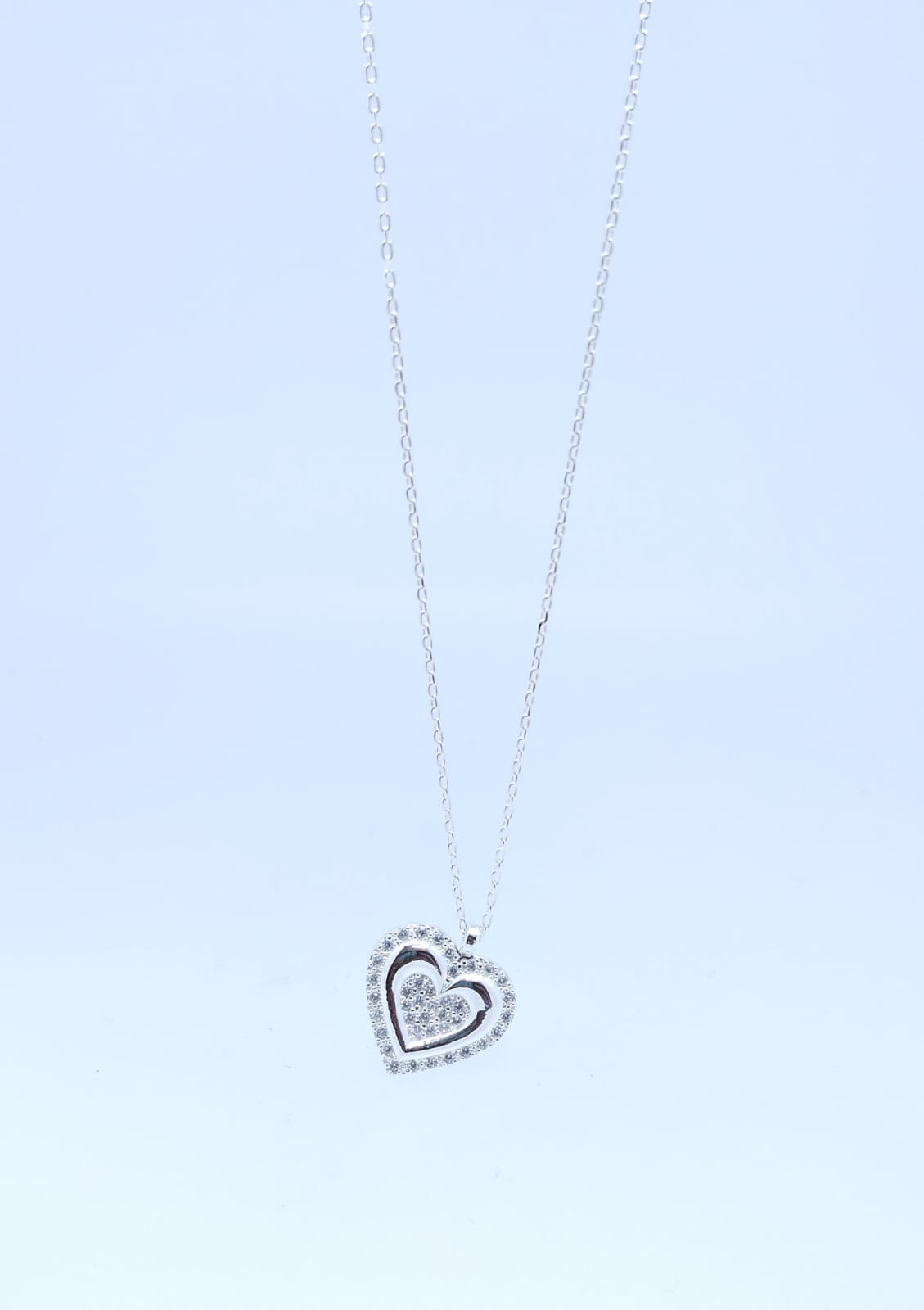 Cadena y Dije Plata 925 Corazón