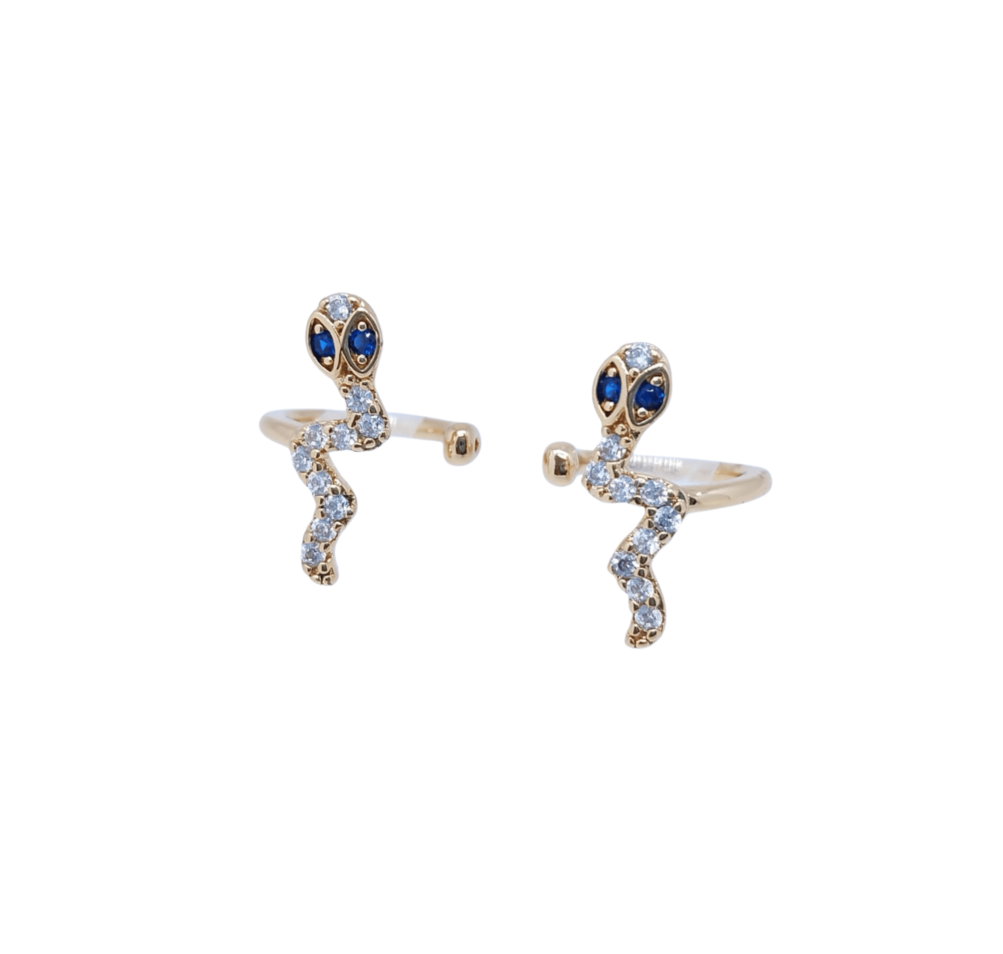 Simuladores Dorados de Serpiente con Brillos - Acero Inoxidable