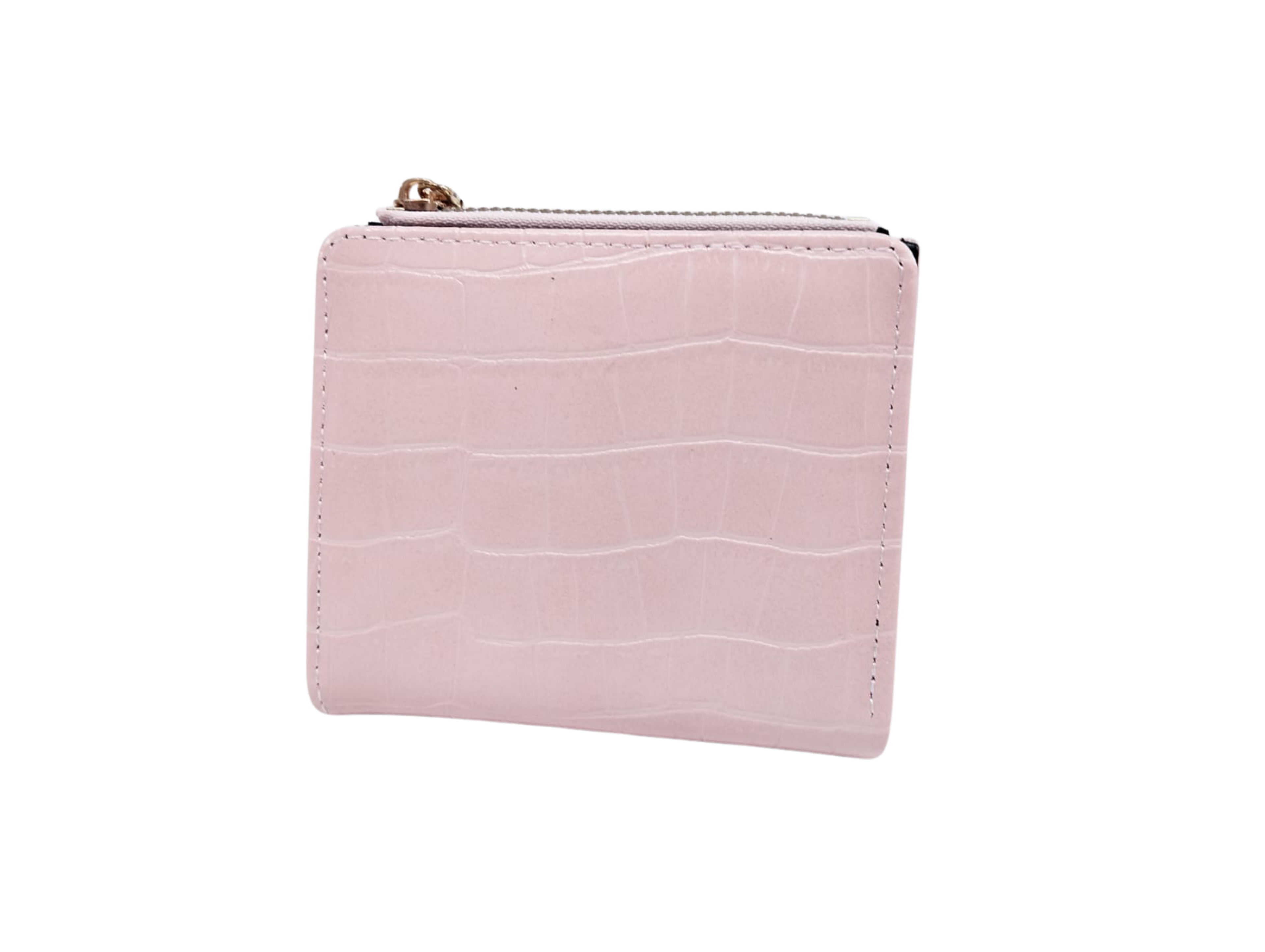 Cartera rosa texturizada geométrica - Vinipiel