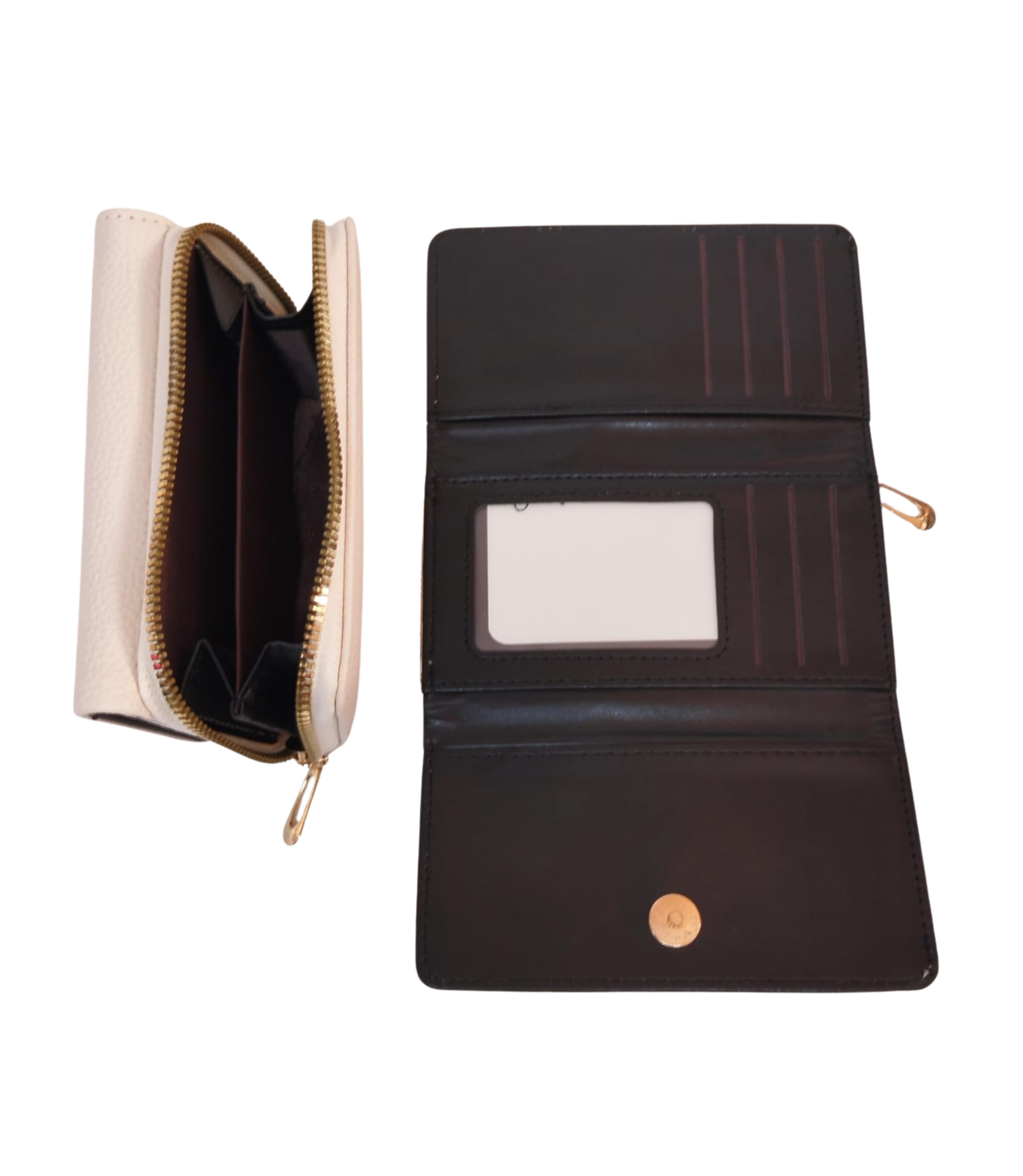 Cartera blanca con textura - Vinipiel