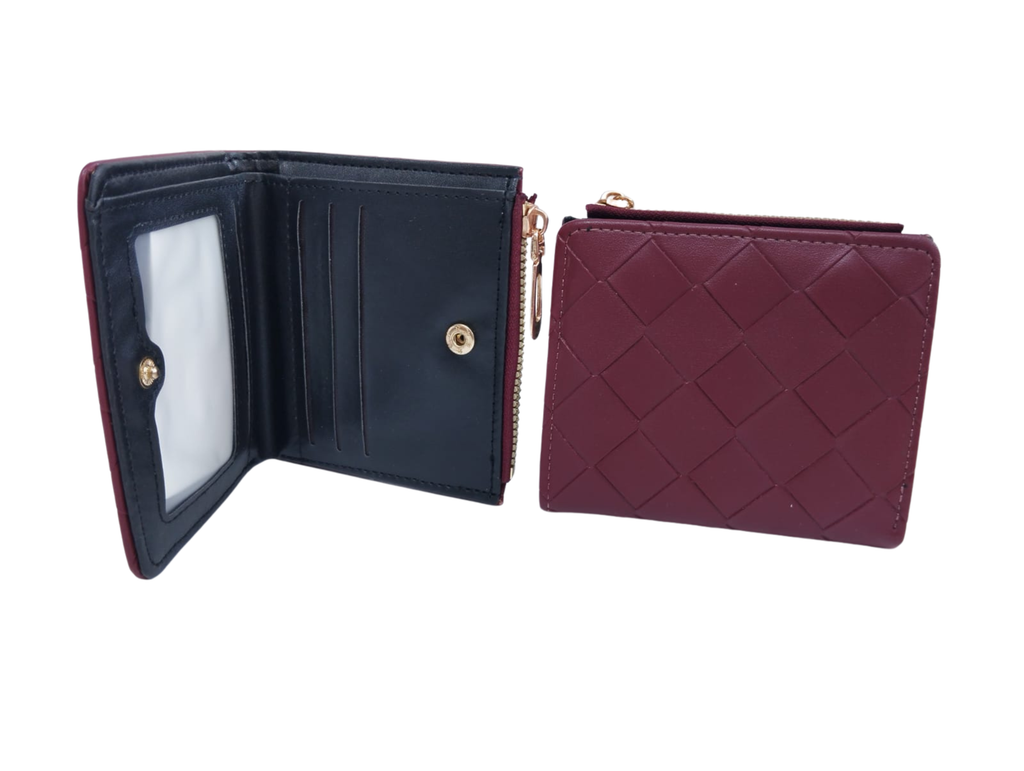 Cartera vino diseño de rombos - Vinipiel
