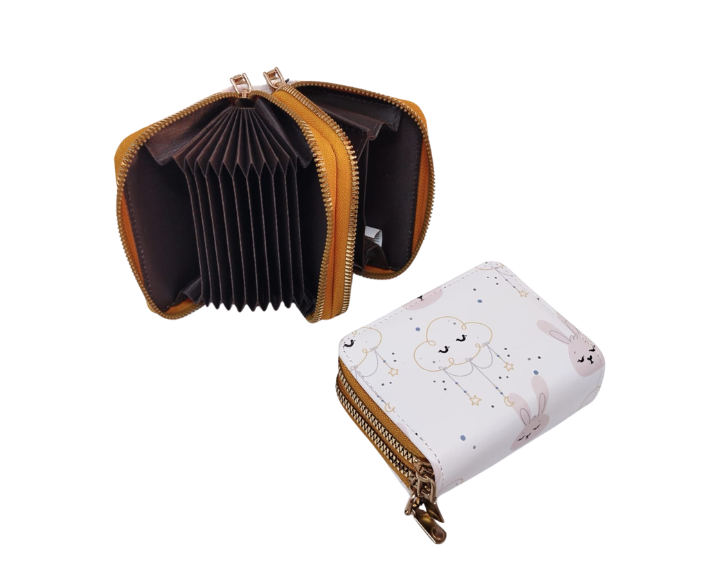 Cartera camel nubes y conejitos con estrellas - Vinipiel