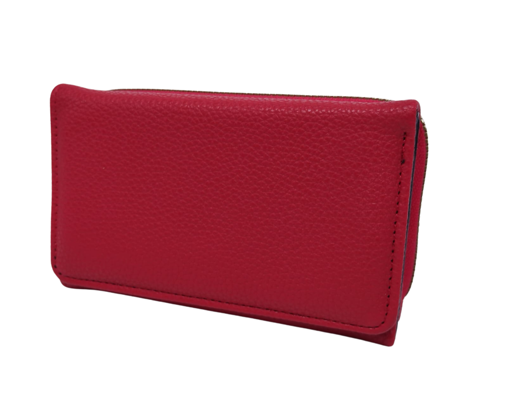 Cartera roja texturizada - Vinipiel