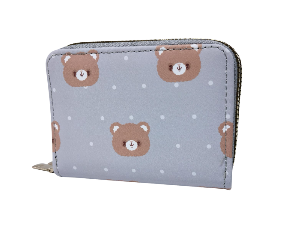Cartera azul ositos con puntos blancos - Vinipiel
