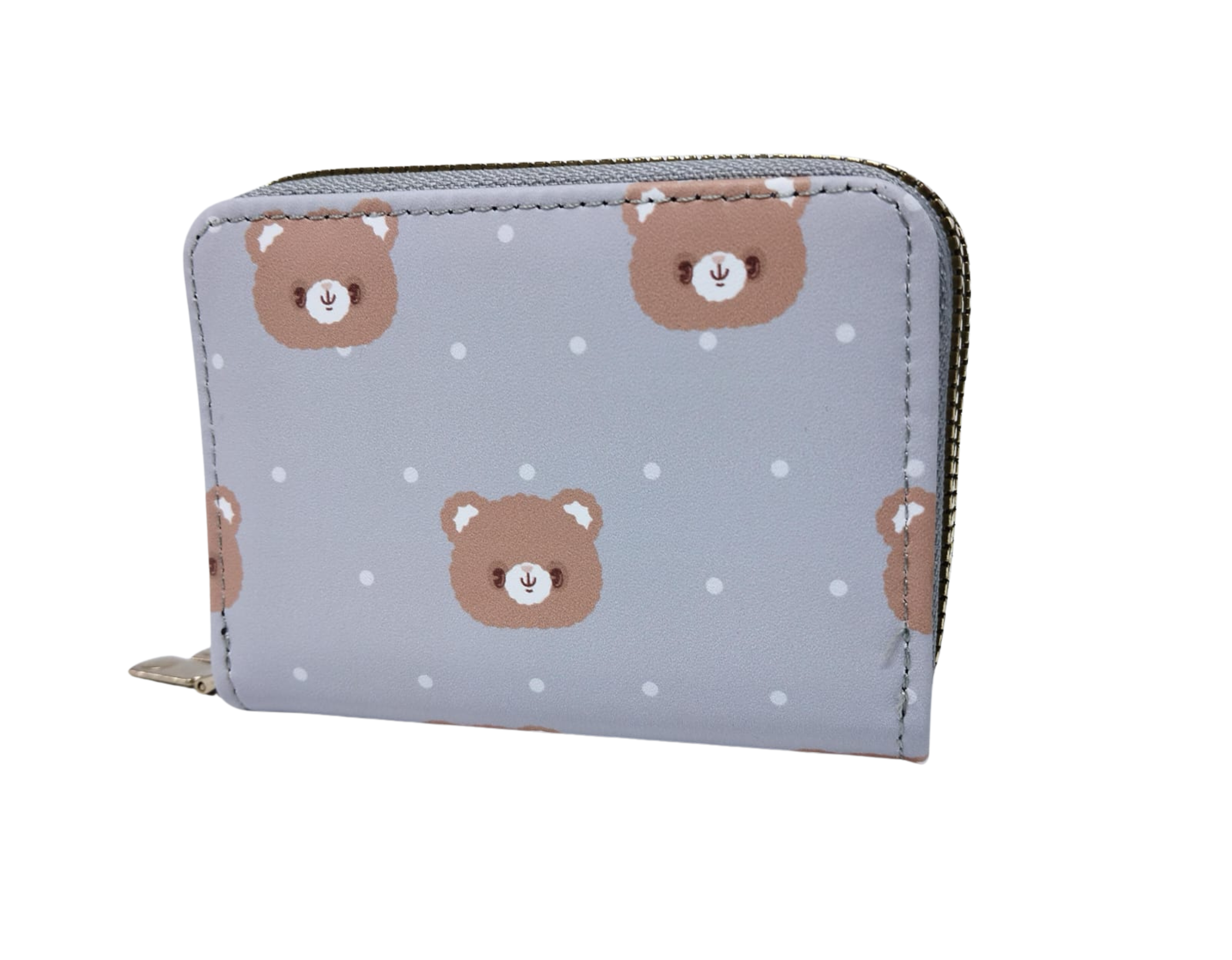 Cartera azul ositos con puntos blancos - Vinipiel