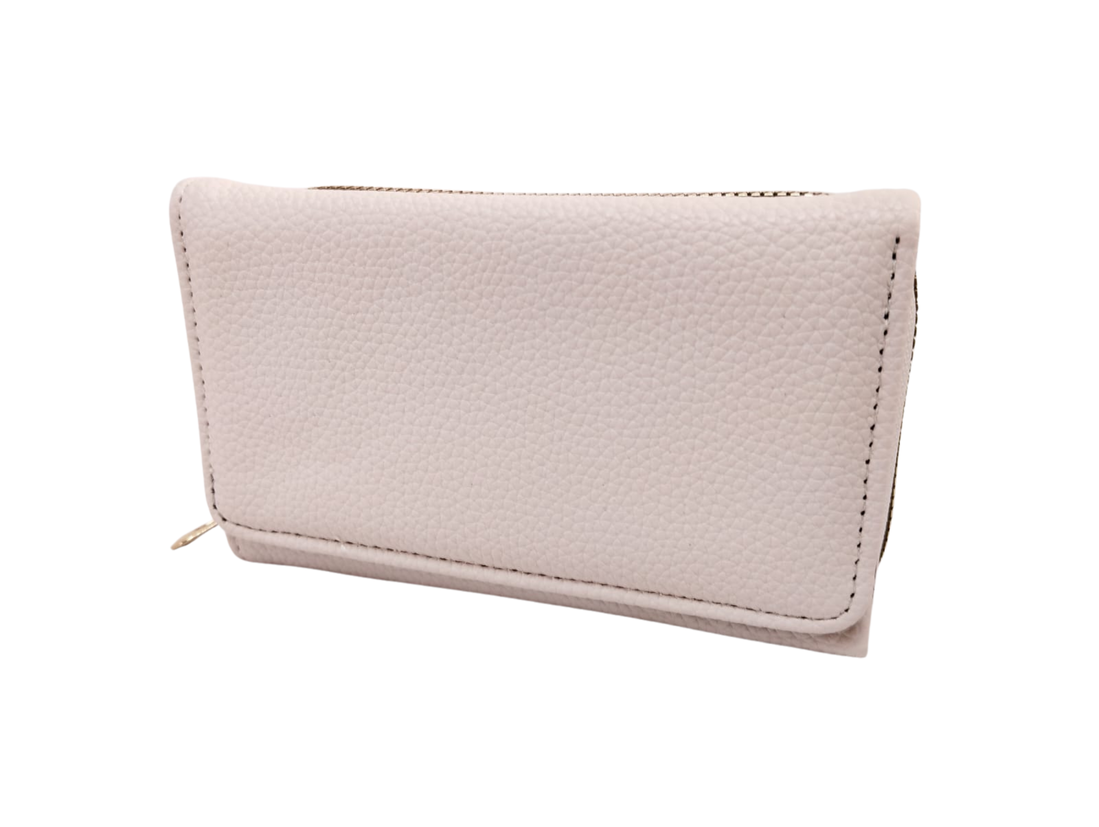 Cartera blanca con textura - Vinipiel