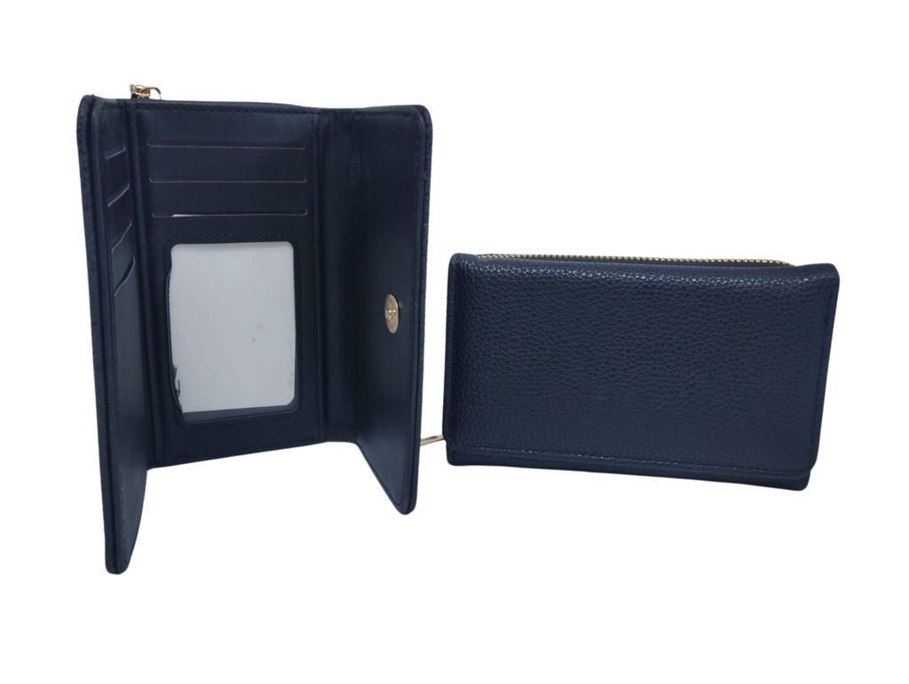 Cartera negra con textura - Vinipiel