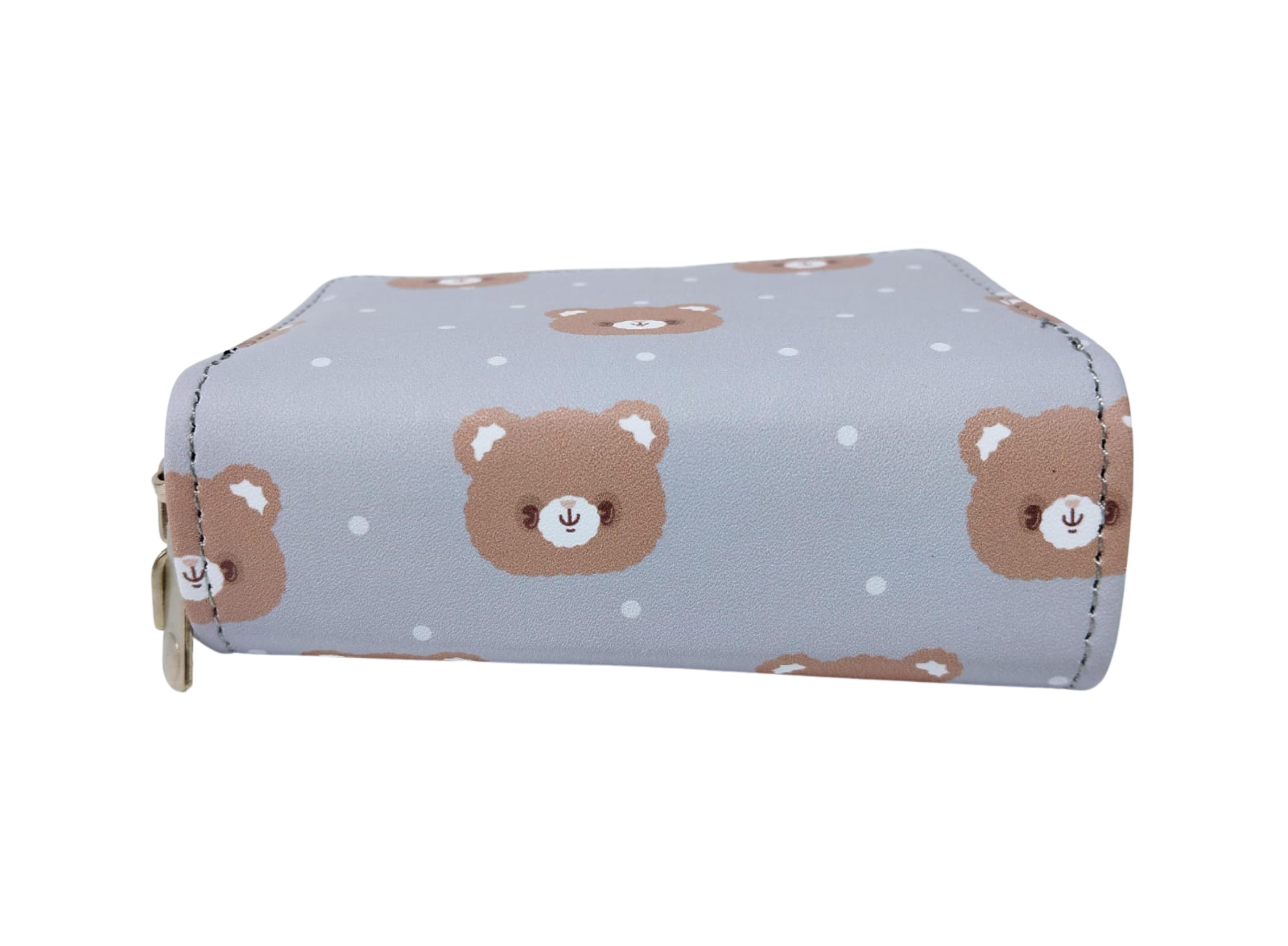 Cartera azul ositos con puntos blancos - Vinipiel