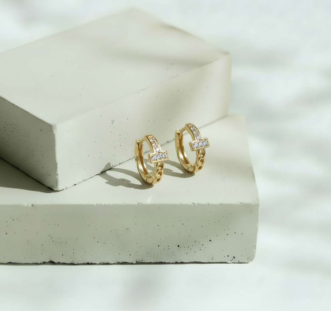 Huggies Doradas T y Mini Brillos - Acero Inoxidable