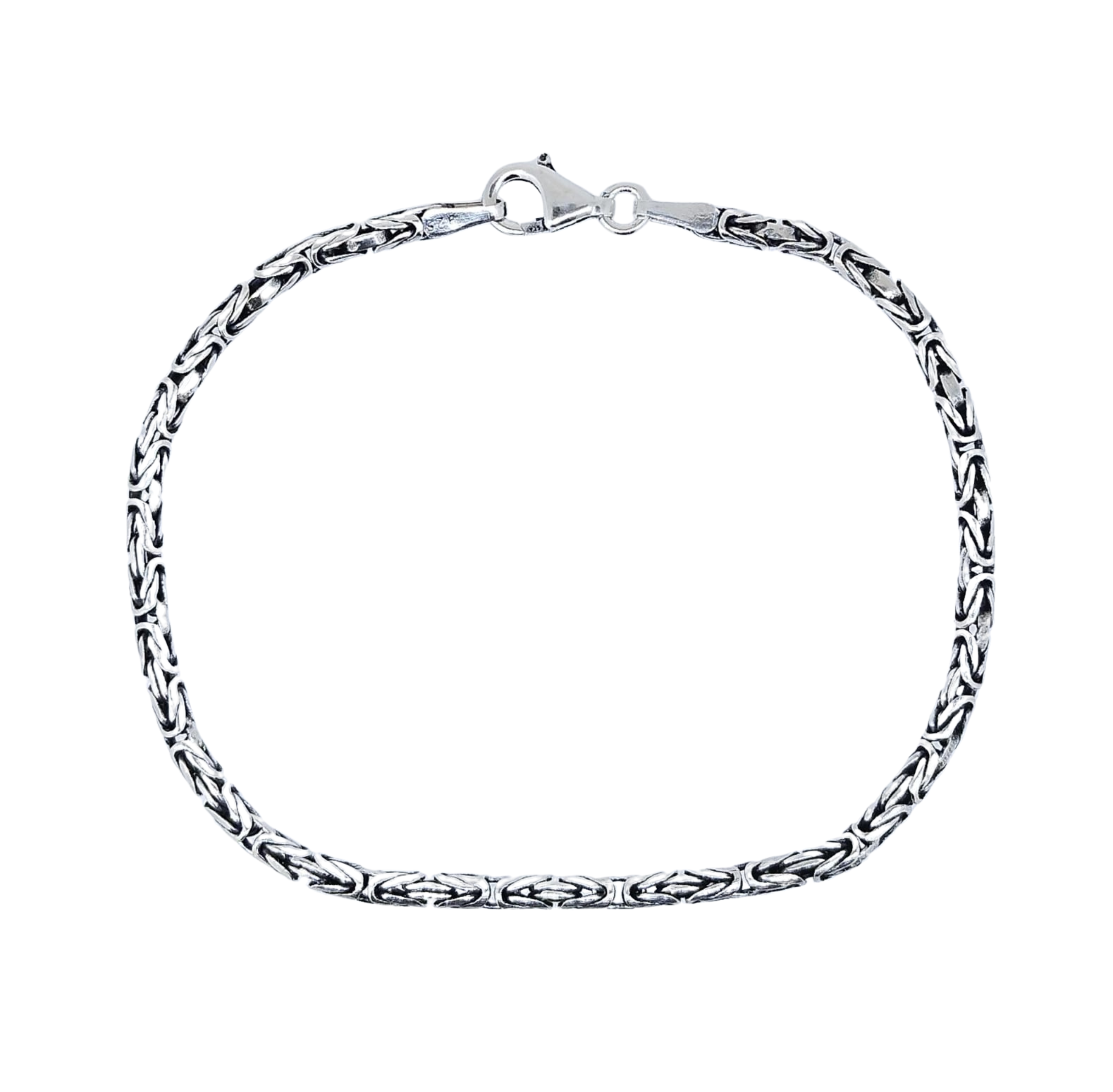Pulsera Plateada con Grecas – Plata Italiana