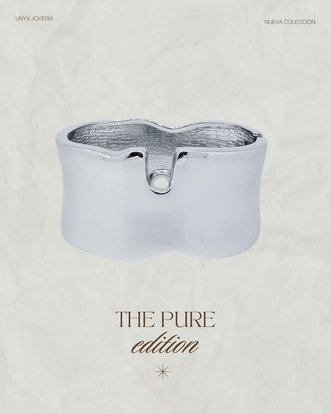 Brazalete Acero color plata Ancho liso