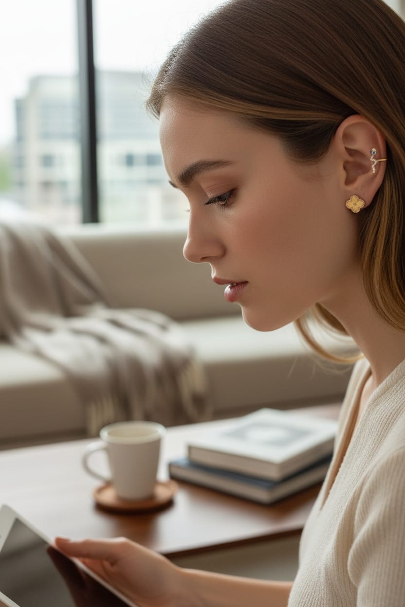 Simuladores Dorados de Serpiente con Brillos - Acero Inoxidable